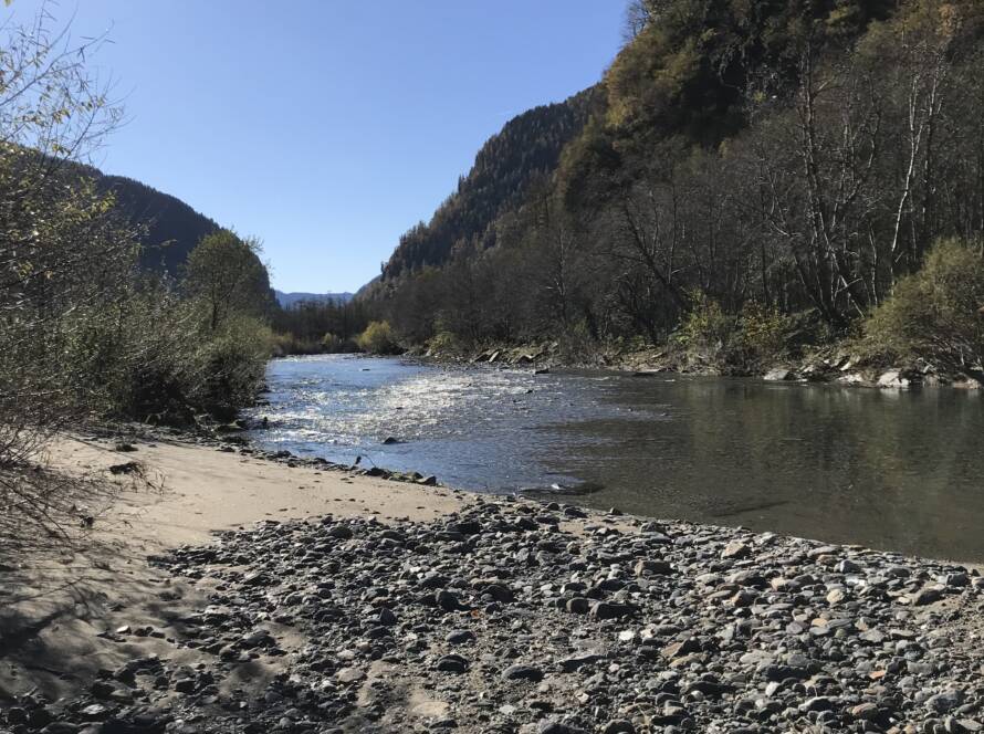 Bagno di Bosco con elemento acqua, Valle Calanca (GR)